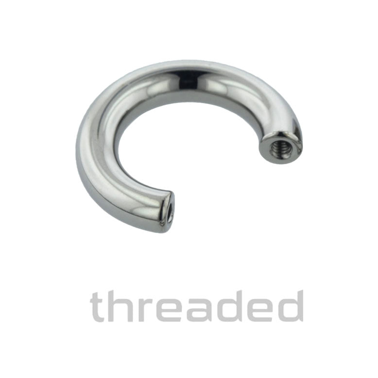 Threaded Circular Barbell (Post Only) • Titanium
