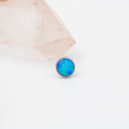 Flat Cabochon Synthetic Opal